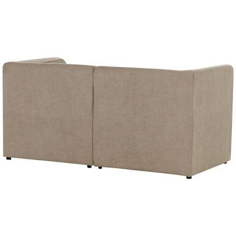 Divano Modulare 2 Posti Lemvig Velluto A Coste Tortora - Foto 2