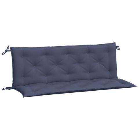 Cuscini Per Panca 2 Pz Blu Marino 150x50x7 Cm In Tessuto Oxford - Foto 2