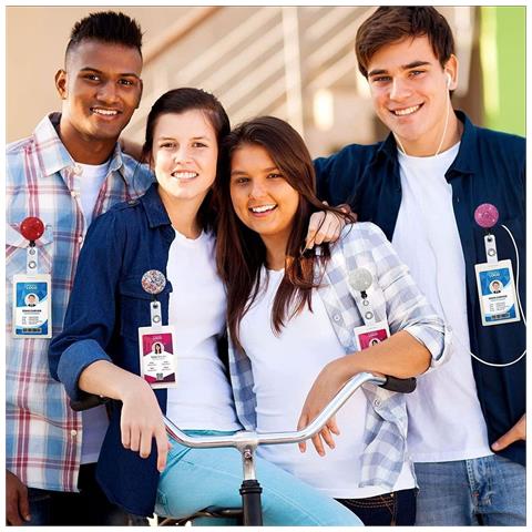 Portabadge Retrattili Con Clip Fisse White - Foto 2