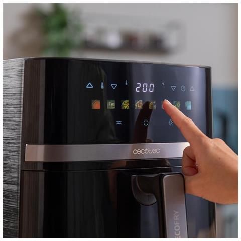 Friggitrice ad aria senza olio8 Litri Doppia Resistenza Duoheat 8000. 2200W - Foto 10