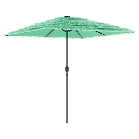 Ombrellone Giardino Con Palo In Acciaio Verde 248x248x248 Cm - Foto 2