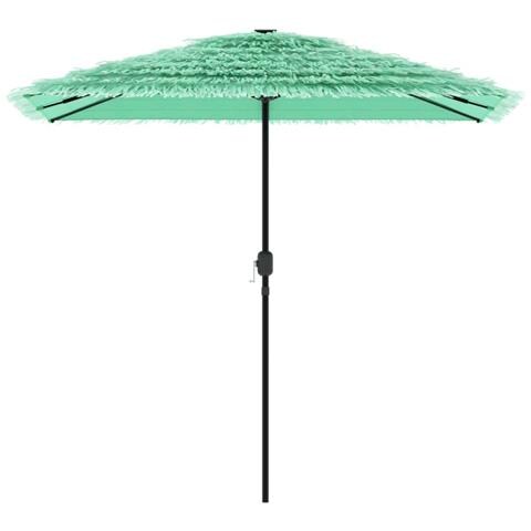 Ombrellone Giardino Con Palo In Acciaio Verde 248x248x248 Cm - Foto 3