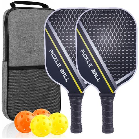 Set Da Pickleball - Racchette, Palline E Borsa In Fibra Di Vetro   12 - Foto 1