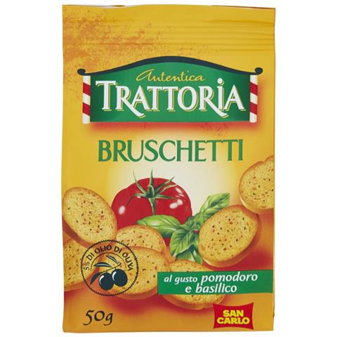 San Carlo Bruschetti Pomodoro E Basilico Confezione Da 40 Pezzi Da 50 Grammi - Foto 1