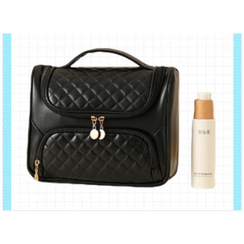 Borsa Da Toilette Di Grande Capacità Per Donna, Borsa Da Viaggio Per Cosmetici Black - Foto 2