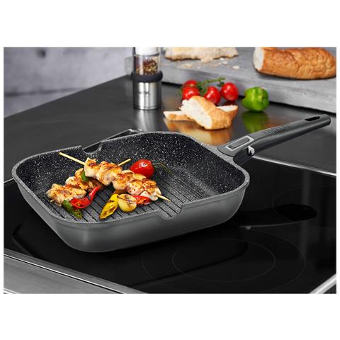 Bistecchiera 28 X 28 Cm, Con Manico Rimovibile, 2 Beccucci - Foto 2