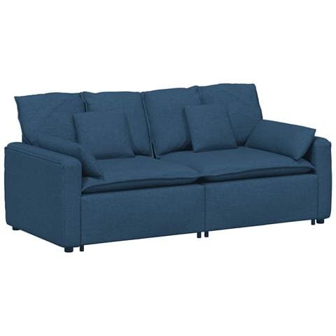 Divano Modulare con Cuscini Blu - Foto 1