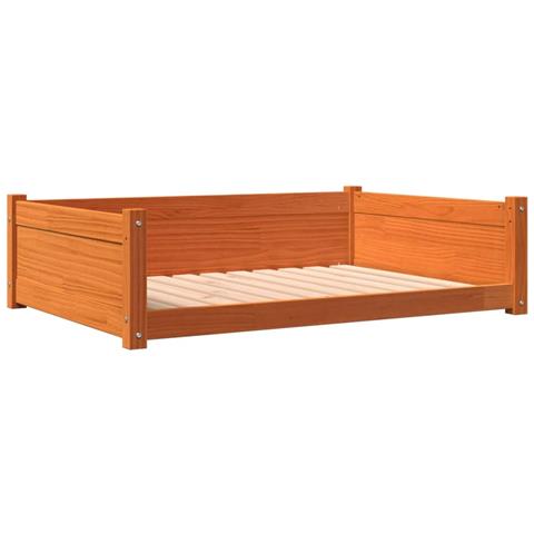 Cuccia Cani Marrone Cera 105,5x75,5x28 cm Legno Massello Pino - Foto 1