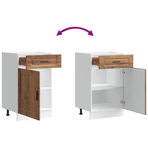 Base da Cucina Porto Legno Antico in Legno Multistrato - Foto 9