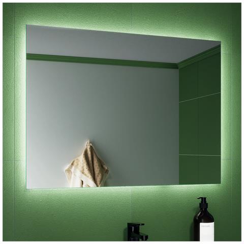 Specchio Illuminazione Led Cm 80x60 Mod. L208 - Foto 1