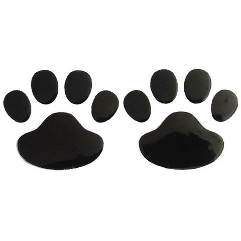 Set Di 10 Adesivi 3d Per Auto: Impronte Creative Per La Decorazione Del Veicolo Black - Foto 1