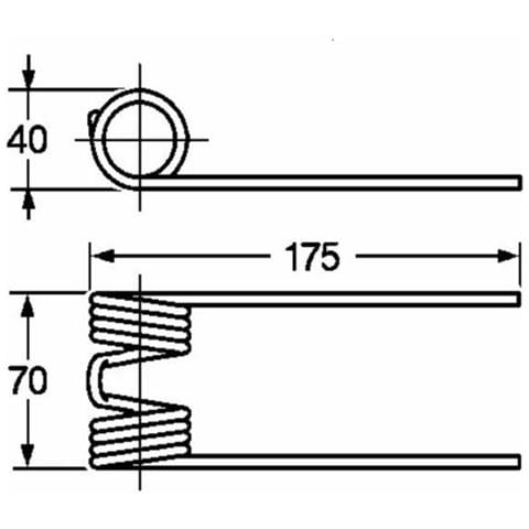 Dente Rotopressa Adattabile John Deere Cc21386 Filo 5 - Foto 1