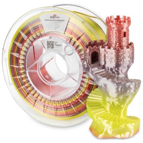 81020 materiale di stampa 3D Acido polilattico (PLA), Seta Multicolore 1 kg - Foto 1