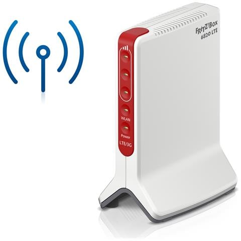 Box 6820 LTE v4 Edition Internatio router wireless Gigabit Ethernet Banda singola (2.4 GHz) 4G Rosso, Bianco - Foto 1