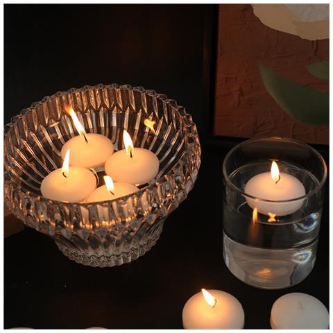 Candele Galleggianti In Cera - Confezione Da 6, Senza Fumo E Profumate Per Eventi Romantici M - Foto 6