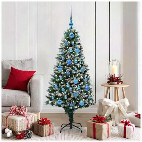 Albero di Natale artificiale con 150 LED Verde 150 cm - Foto 2