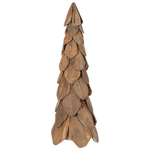 Albero di Natale Marrone 80 cm Legno massello di teak - Foto 1