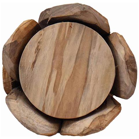 Albero di Natale Marrone 80 cm Legno massello di teak - Foto 9