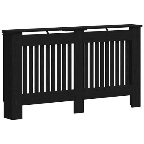 Copertura per radiatori Rovere Nero 152 x 19 x 81,5 cm - Foto 1
