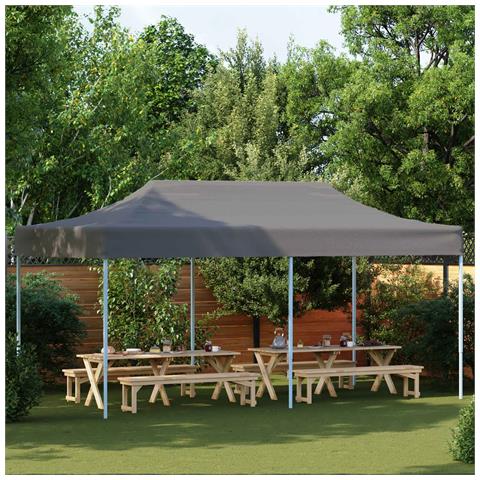 Tenda Party Antracite 291 x 580 x 315 cm Tessuto Oxford - Foto 2