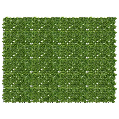Schermo per balcone con foglie Verde e Giallo 200 x 150 cm - Foto 1