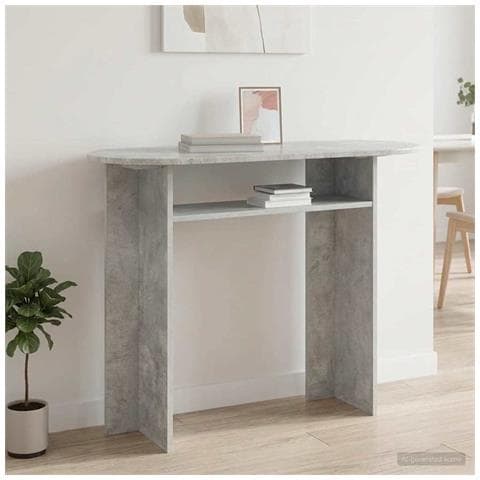 Tavolo consolle Grigio Cemento 100 x 39,5 x 75 cm - Foto 2
