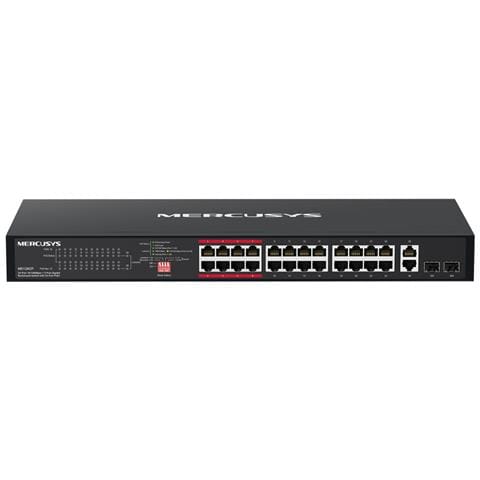 MS126CP switch di rete Gigabit Ethernet (10/100/1000) Supporto Power over Ethernet (PoE) 1U Nero - Foto 1