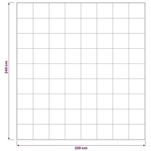 Set di piumone e cuscini 3 pz 220x240 cm Estate 140 GSM Lana - Foto 10
