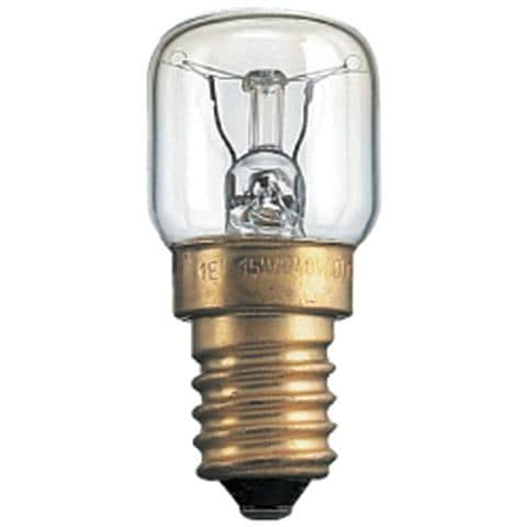 Lampada ad incandescenza per forni 300 gradi C chiara E 14 W 15 Pz 10 - Foto 1