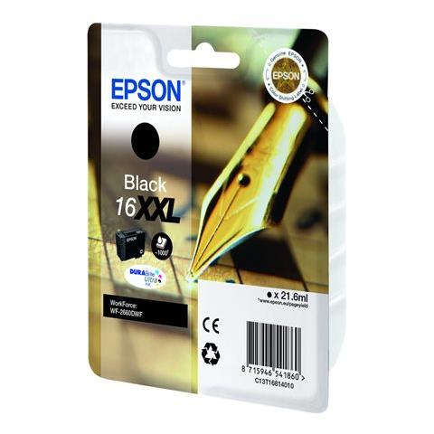 C13T16814020 Cartuccia Ink Originale Nera per Epson WF-2660DWF Capacità 1000 Pagine - Foto 2