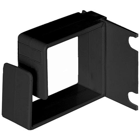 I-CASE RING-BKL - Anello Passacavi Laterale per Armadi Rack Nero - Foto 1