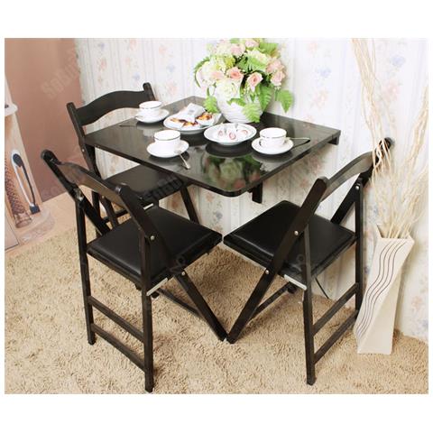 SoBuy - Tavolo Da Muro Pieghevole In Legno 75*60cm, Nero, , senza ... SoBuy - Tavolo Da Muro Pieghevole In Legno 75*60cm, Nero, , senza ...