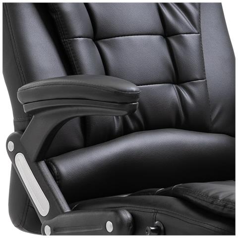 Sedia Da Ufficio Nera In Similpelle - Foto 2