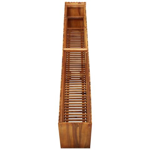 Fioriera Da Giardino 200x30x50 Cm In Legno Massello Di Acacia - Foto 2