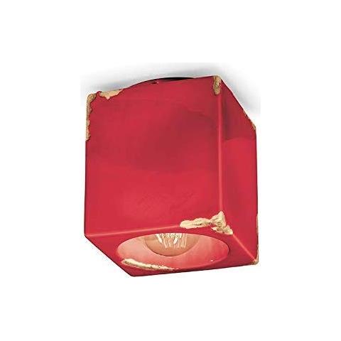 Vintage 987, Plafoniera, - Rosso - Foto 1