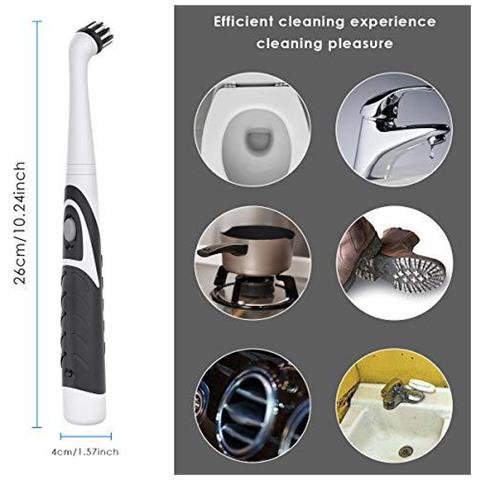 Pulizia Spazzola Elettrica Oscillante Per Pulizia Super Power Di Sonic Potenza Scrubber Cordless Con 4 Teste Per Bagno Domestica Idromassaggio Tile Piano Da Parete E Da Cucina - Foto 4