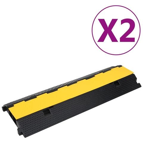 Dossi Passacavi con 2 Canali 2 pz 100 cm in Gomma - Foto 1