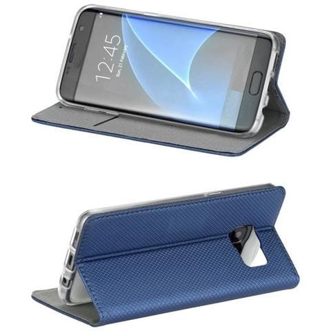 Smart Book Custodia Poket Silicone Flip Cover Case Per Samsung Galaxy S21 Fe 5g G990 Blu - Foto 1