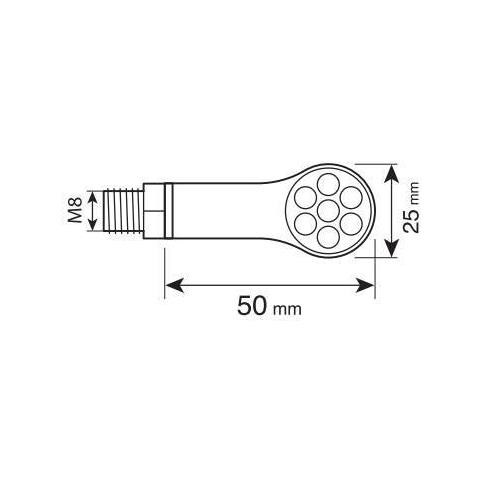 Magnifier Rear, Indicatori Di Direzione A Led E Luce Di Posizione /stop Posteriori - 12v Led - Foto 3
