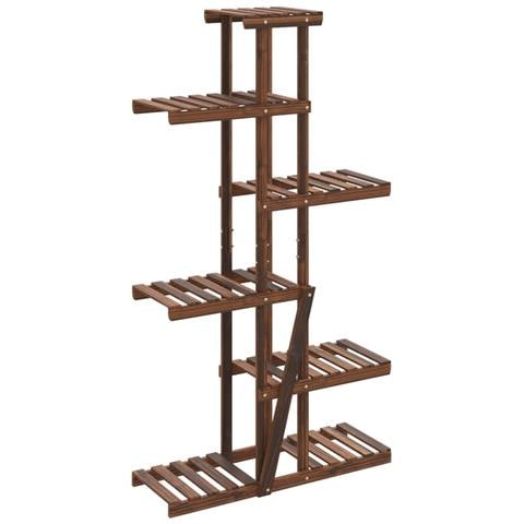 Portafiori 75x25x140,5 Cm In Legno Massello Di Abete - Foto 2