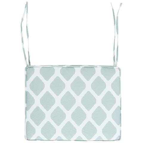 Set Di 6 Cuscini Sedie Verde Menta E Bianco 31 X 39 Cm Tolve - Foto 7