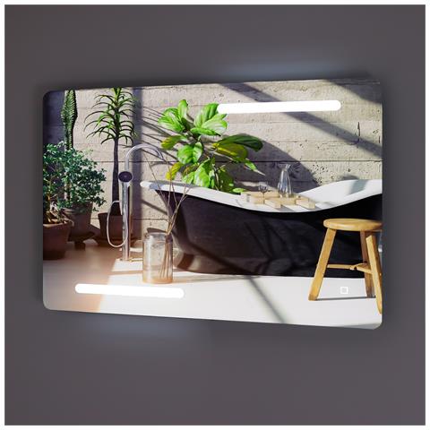 Porta Doccia Scorrevole Slide Per Box Nicchia Due Ante Cristallo Temprato *** Misure : 100x80 Cm, Tonalità : Dimmerabile 2700-4500-6500k - Foto 1