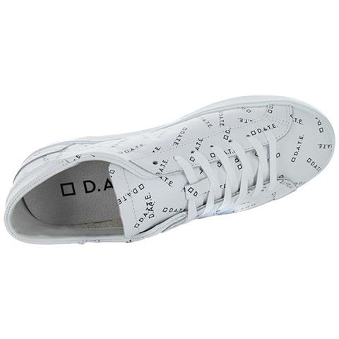 Mezze Scarpe Da Uomo In Pelle Bianca Con Logo Hill Double Fantasy 43 - Foto 2