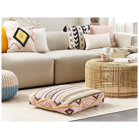 Pouf Maple Cotone Multicolore 60 Cm 60 Cm 12 Cm - Foto 1