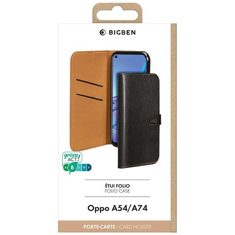 Custodia Per Oppo A54 5g / A74 5g Folio Con Chiusura A Portafoglio E Linguetta Magnetica, Nero - Foto 5