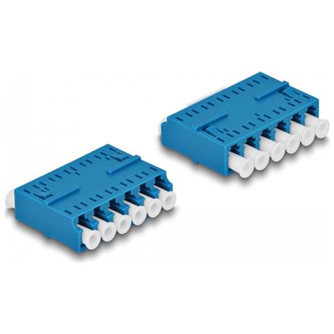 Accoppiatore per fibra ottica HD LC Hexaplex femmina per LC Hexaplex femmina blu - Foto 2