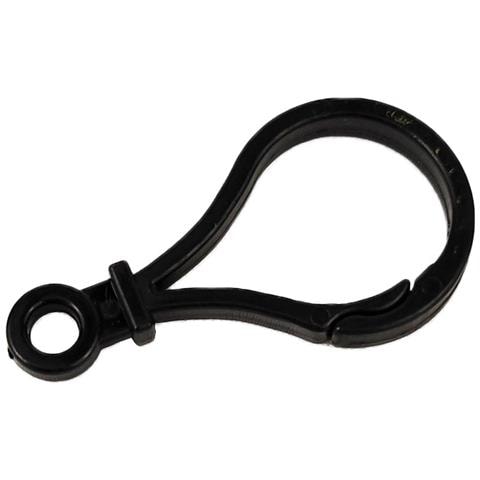 Confezione Da 50 Fermagli A Moschettone In Plastica Per Borse E Artigianato Black - Foto 1