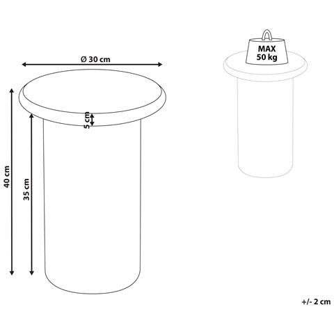 Tavolino Campti Bianco - Foto 5