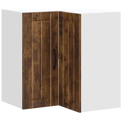 Pensile Da Cucina Ad Angolo Lucca Rovere Fumo Legno Multistrato - Foto 2