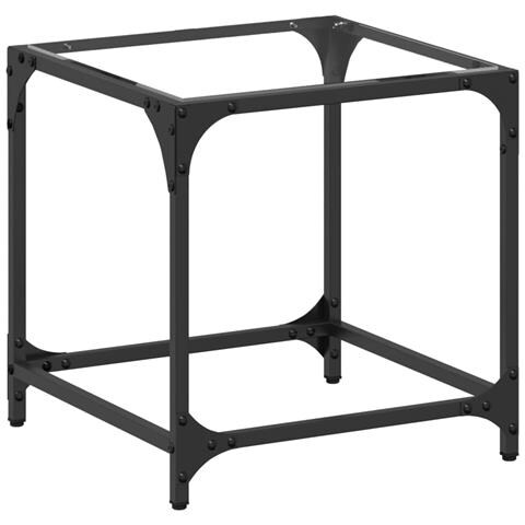 Lusso Casadino -  Tavolini Con Piano In Vetro Trasparente 2 Pz 40x40x40cm Acciaio - Foto 1